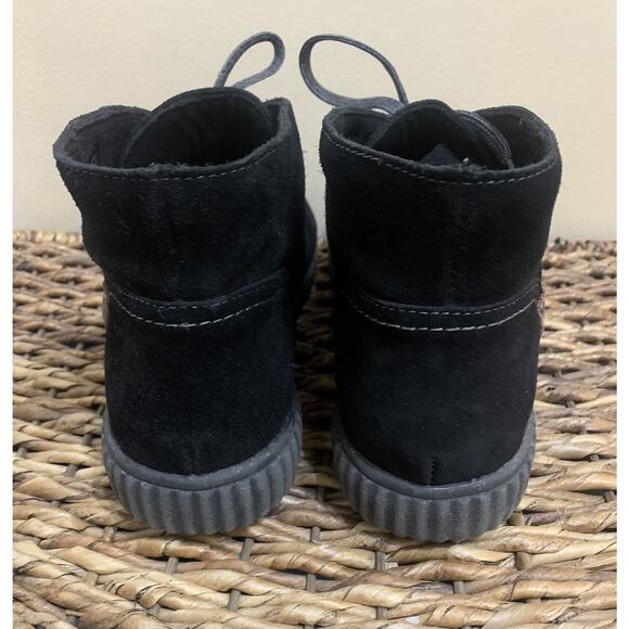 Clarks Magnolia Charm 26167480 Womens Black Wide Suede Ankle Booties Boots 9 W - Picture 5 of 8